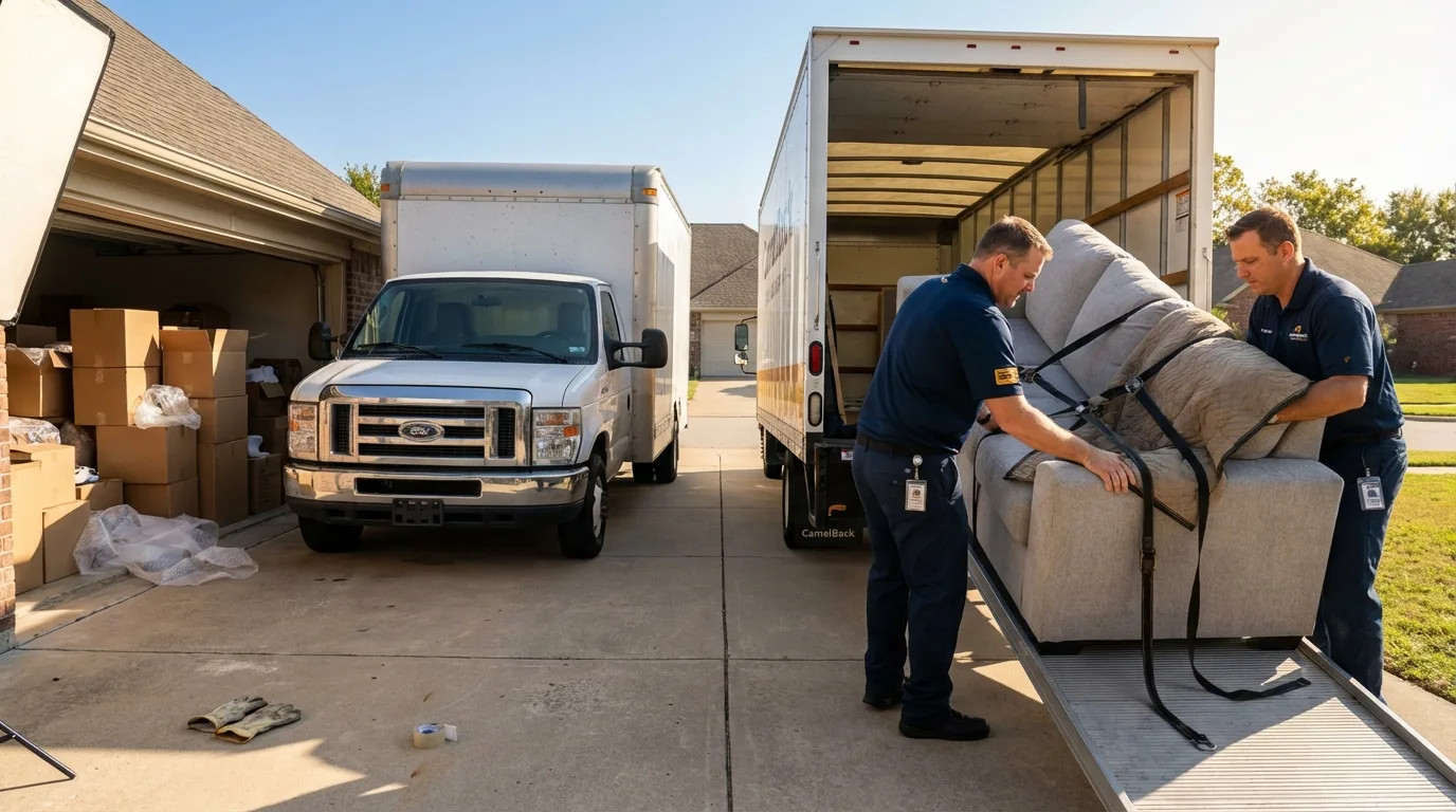 DIY truck vs professional crew comparison in Little Rock Air Force Base